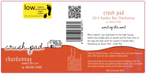 Orange wine label